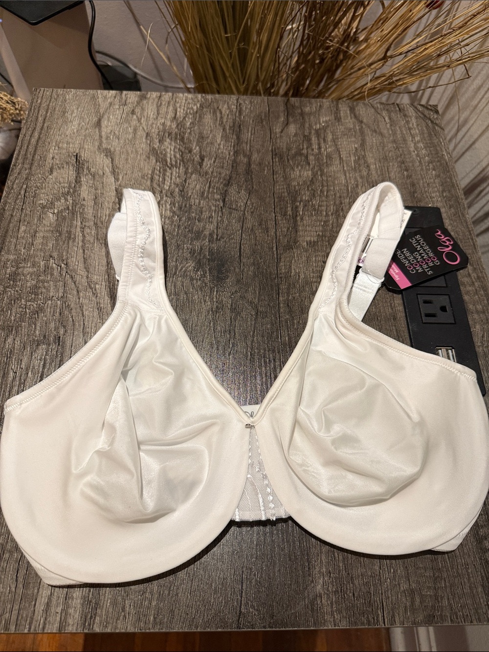 Olga White Bra